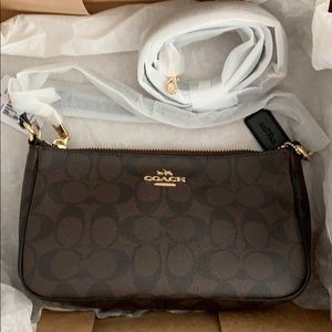 Brand new Coach sig top handle pouch